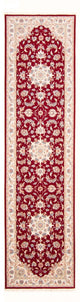 Täbriz - 50 Raj Teppich 80x305cm - Perserteppich - rot