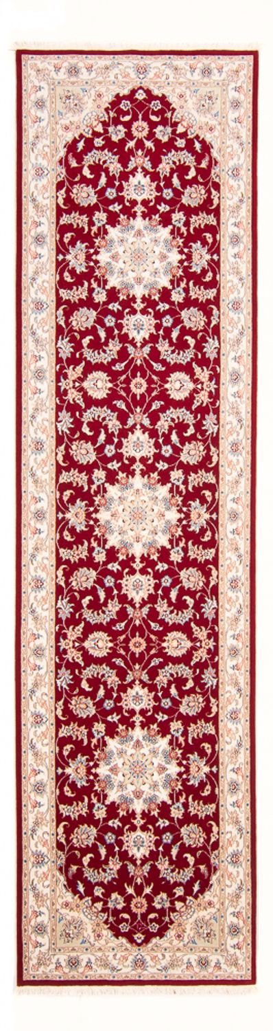Täbriz - 50 Raj Teppich 80x305cm - Perserteppich - rot