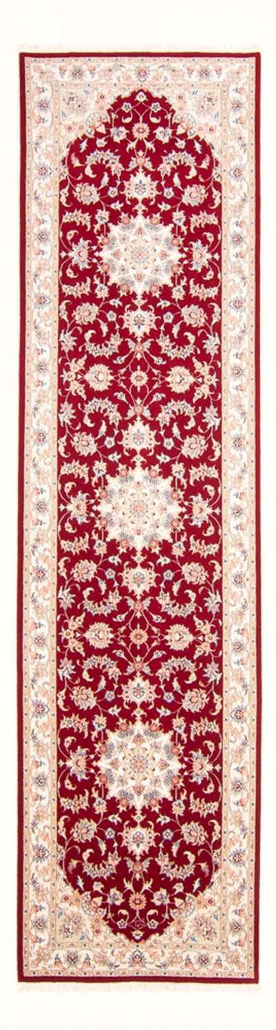 Täbriz - 50 Raj Teppich 81x305cm - Perserteppich - rot