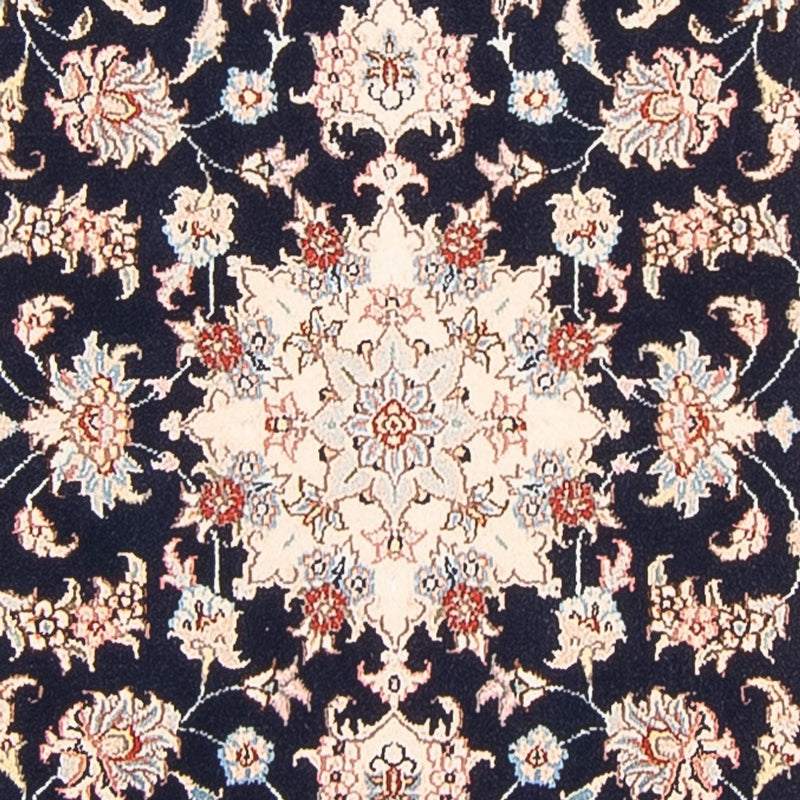 Täbriz - 50 Raj Teppich 81x295cm - Perserteppich - dunkelblau