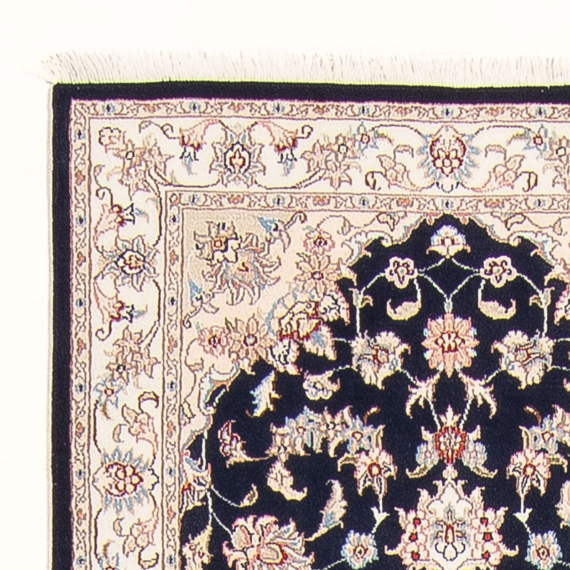 Täbriz - 50 Raj Teppich 81x295cm - Perserteppich - dunkelblau