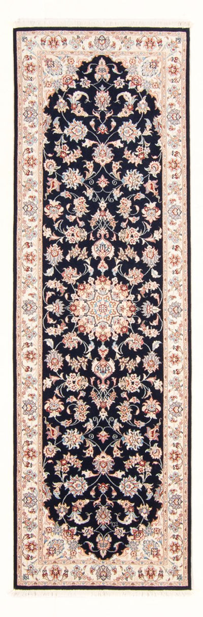 Täbriz - 50 Raj Teppich 80x251cm - Perserteppich - dunkelblau