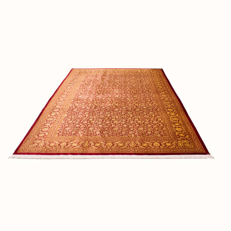 Ghom - Seide Teppich 205x300cm - Perserteppich - orange