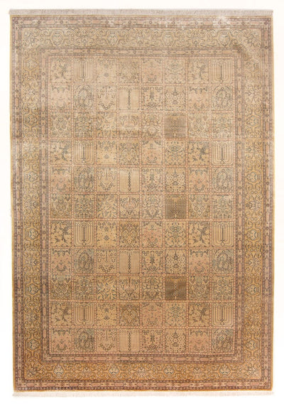 Ghom - Seide Teppich 191x294cm - Perserteppich - dunkelbeige