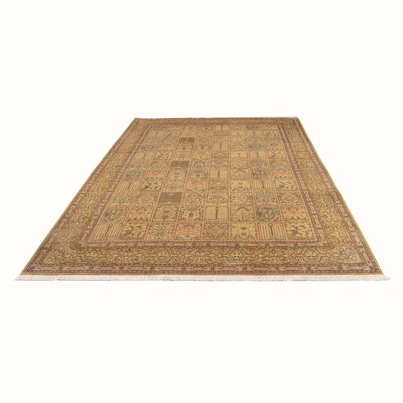 Ghom - Seide Teppich 191x294cm - Perserteppich - dunkelbeige