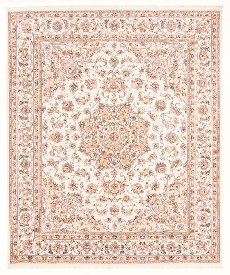 Täbriz - 50 Raj Teppich 200x247cm - Perserteppich - creme