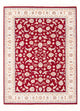 Täbriz - 50 Raj Teppich 150x203cm - Perserteppich - rot
