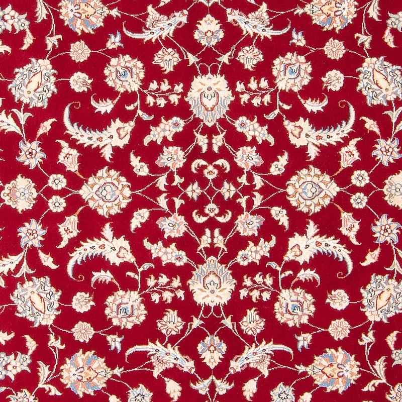 Täbriz - 50 Raj Teppich 150x203cm - Perserteppich - rot