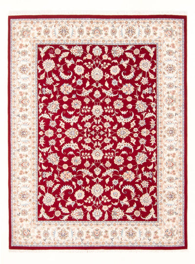 Täbriz - 50 Raj Teppich 148x202cm - Perserteppich - rot