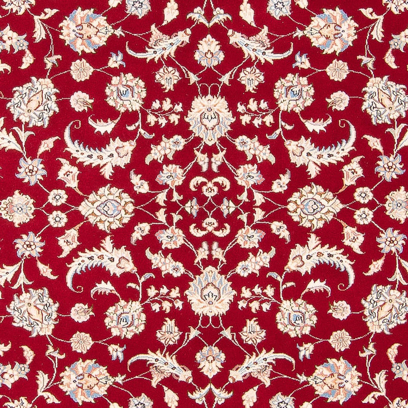Täbriz - 50 Raj Teppich 148x202cm - Perserteppich - rot