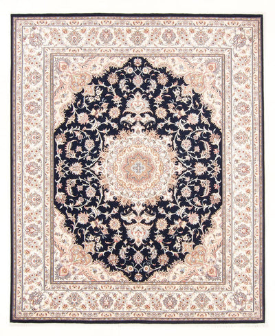 Täbriz - 50 Raj Teppich 200x250cm - Perserteppich - dunkelblau