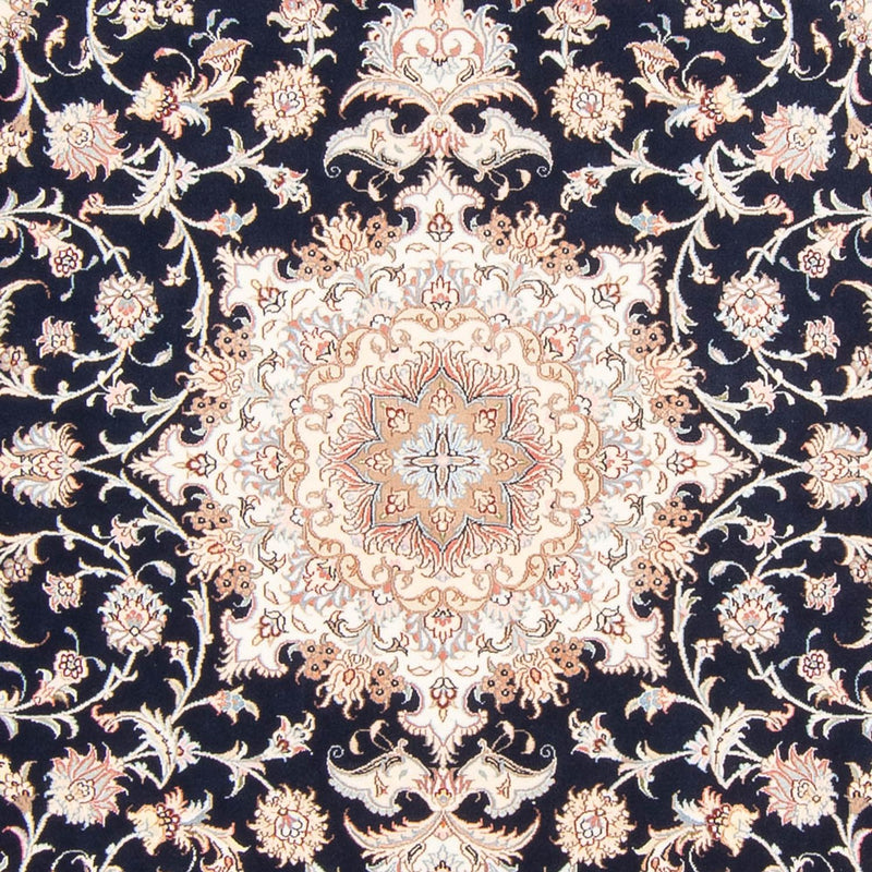 Täbriz - 50 Raj Teppich 200x250cm - Perserteppich - dunkelblau