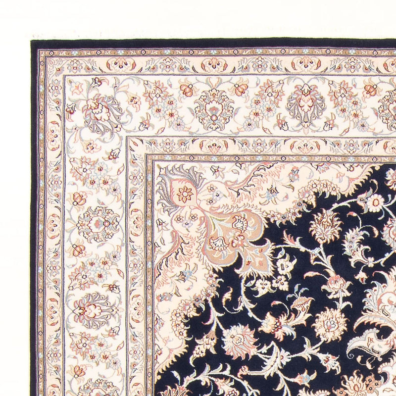 Täbriz - 50 Raj Teppich 200x250cm - Perserteppich - dunkelblau