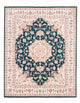 Täbriz - 50 Raj Teppich 195x251cm - Perserteppich - grün