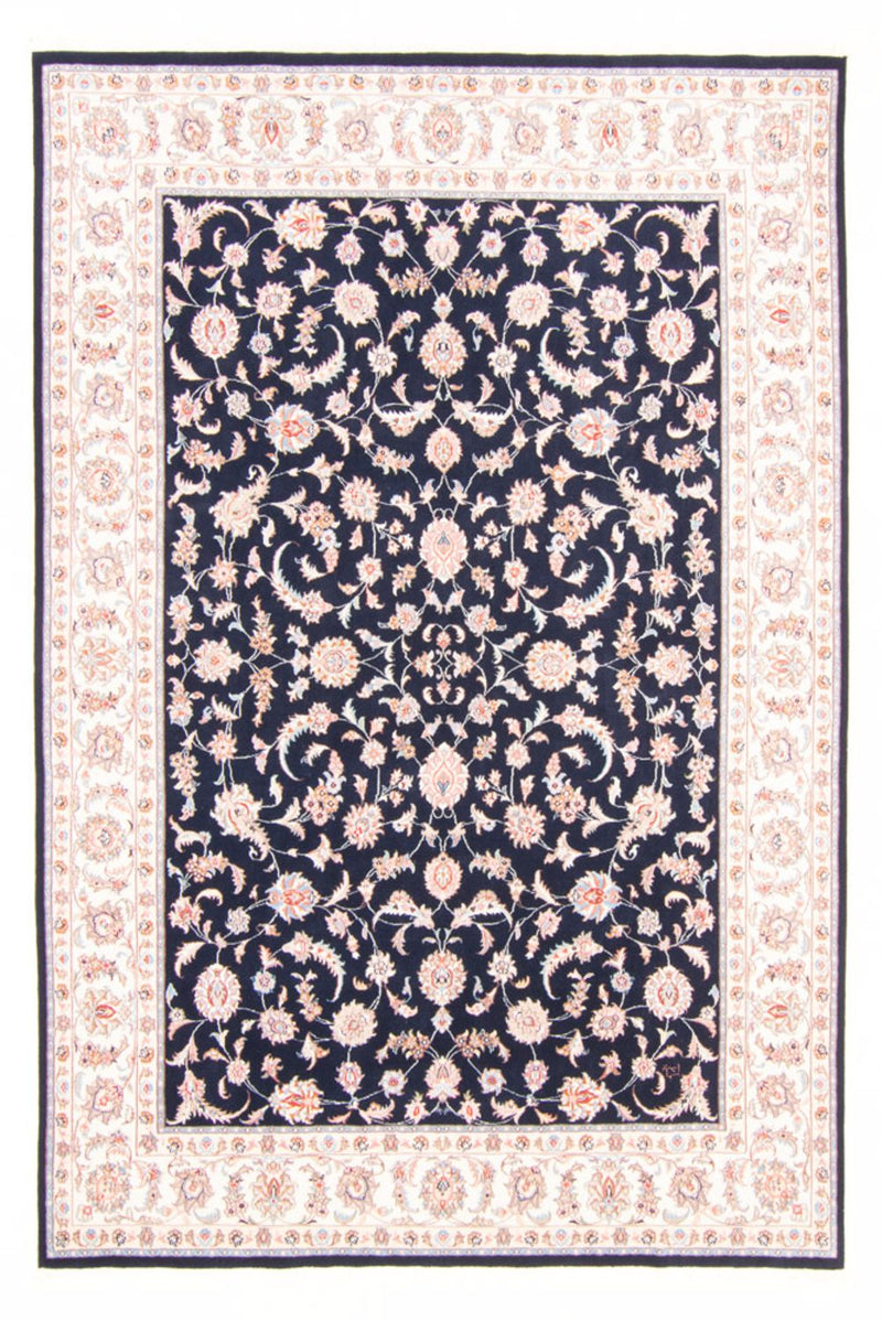 Täbriz - 50 Raj Teppich 172x243cm - Perserteppich - dunkelblau