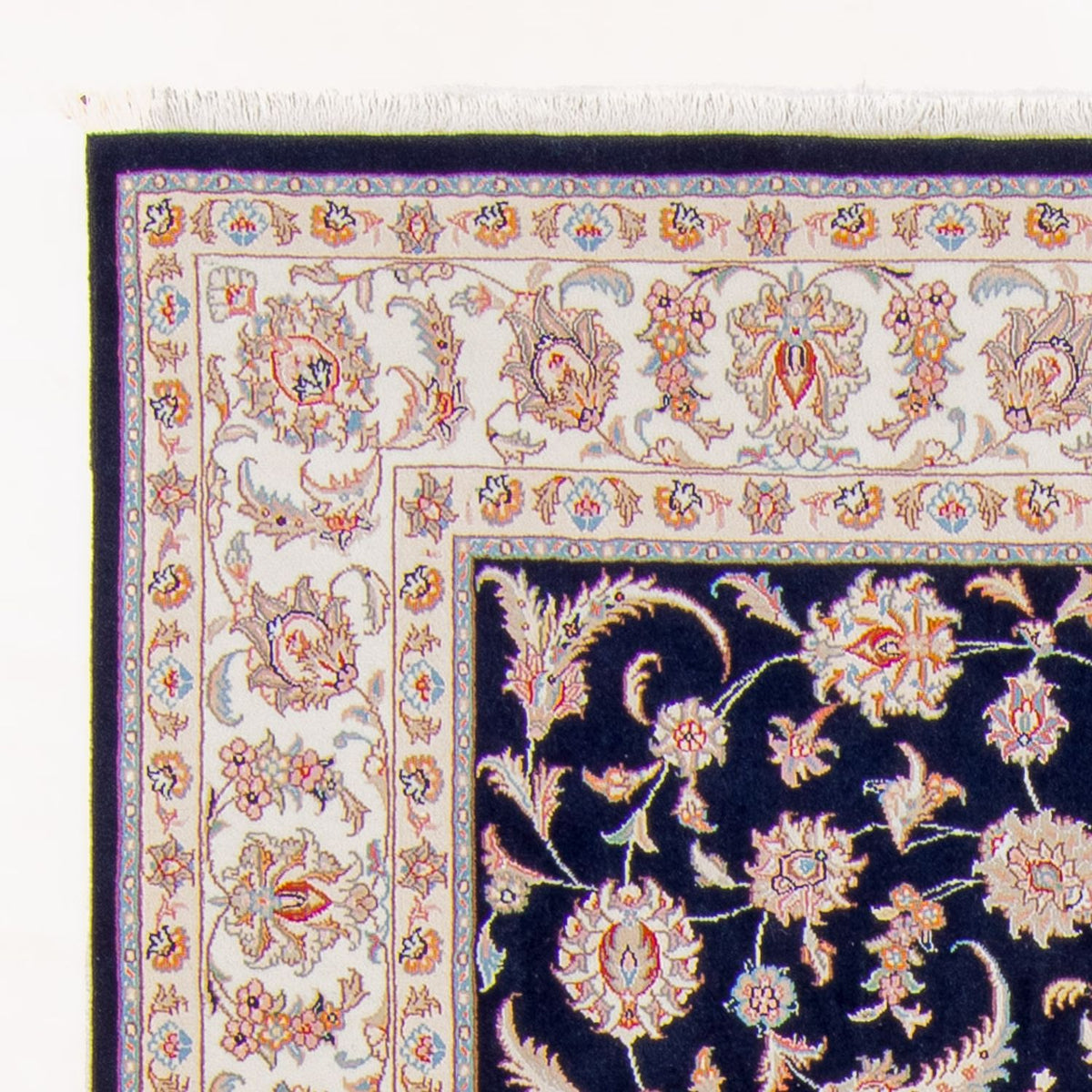 Täbriz - 50 Raj Teppich 172x243cm - Perserteppich - dunkelblau