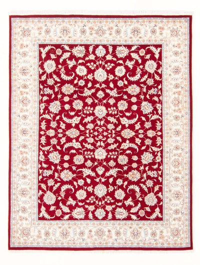 Täbriz - 50 Raj Teppich 150x200cm - Perserteppich - rot