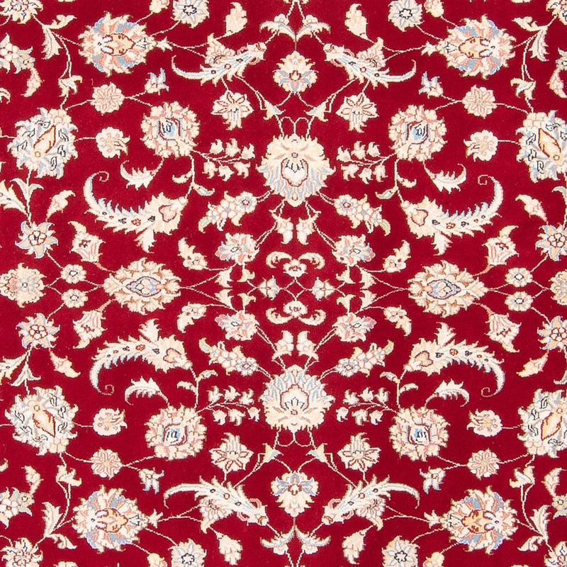 Täbriz - 50 Raj Teppich 150x200cm - Perserteppich - rot