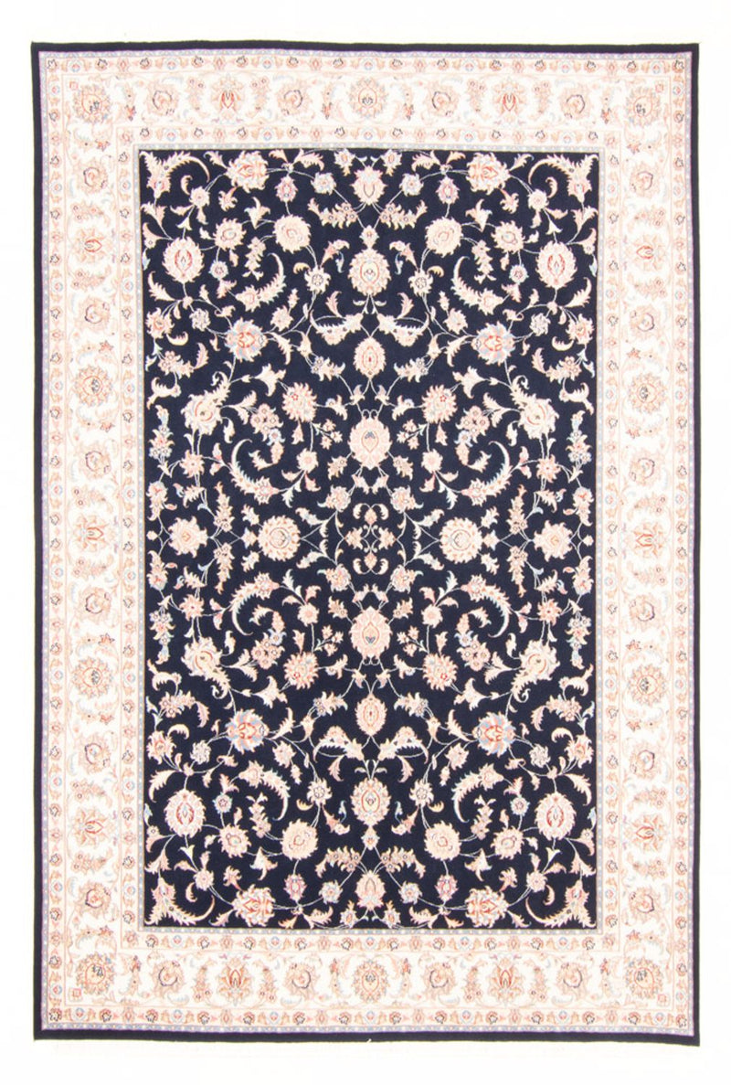 Täbriz - 50 Raj Teppich 169x230cm - Perserteppich - dunkelblau