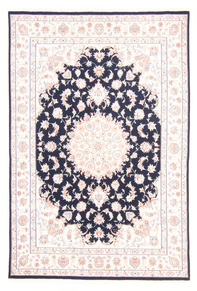 Täbriz - 50 Raj Teppich 167x237cm - Perserteppich - dunkelblau