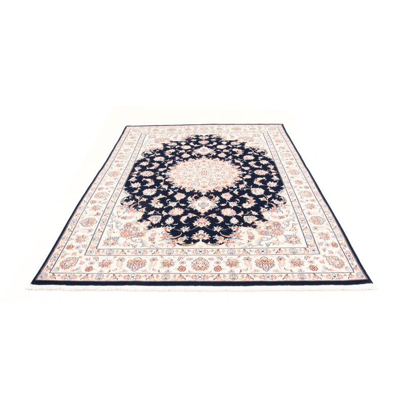 Täbriz - 50 Raj Teppich 167x237cm - Perserteppich - dunkelblau