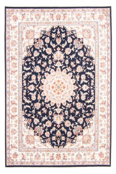 Täbriz - 50 Raj Teppich 169x236cm - Perserteppich - dunkelblau