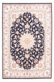 Täbriz - 50 Raj Teppich 169x236cm - Perserteppich - dunkelblau