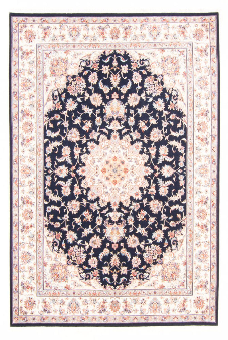 Täbriz - 50 Raj Teppich 169x236cm - Perserteppich - dunkelblau