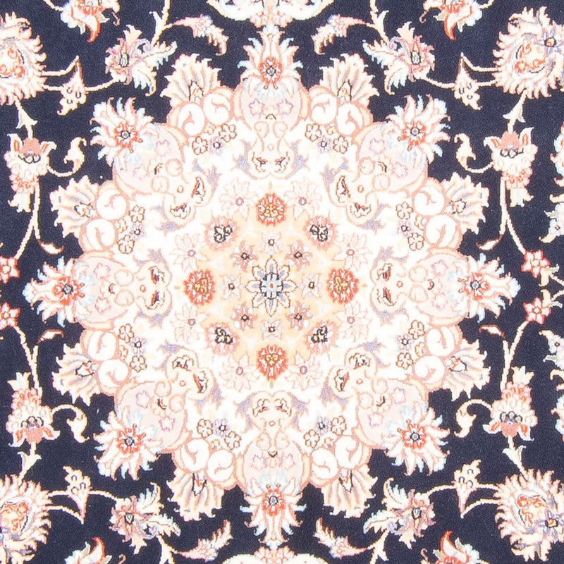 Täbriz - 50 Raj Teppich 169x236cm - Perserteppich - dunkelblau