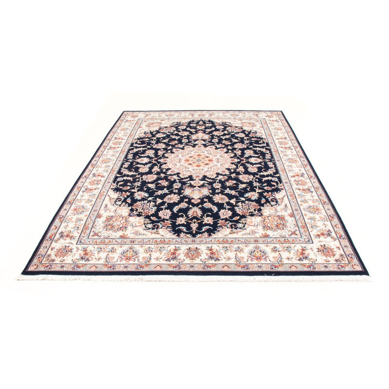 Täbriz - 50 Raj Teppich 169x236cm - Perserteppich - dunkelblau