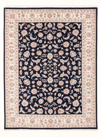 Täbriz - 50 Raj Teppich 149x201cm - Perserteppich - dunkelblau