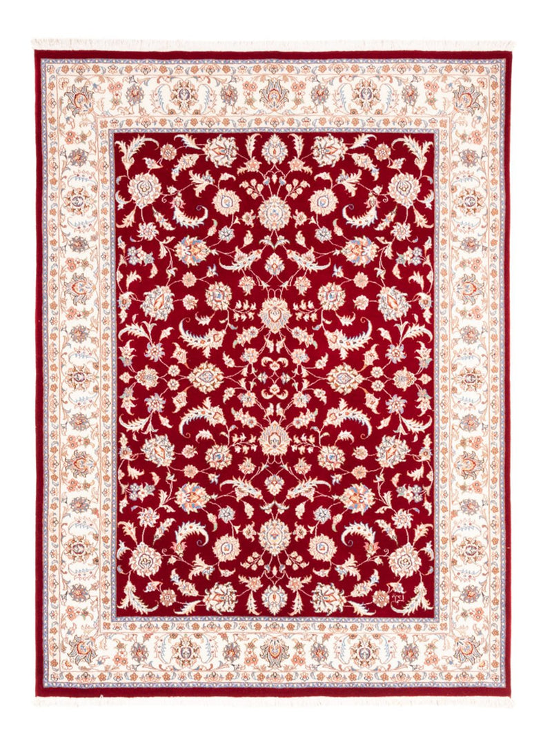 Täbriz Teppich 147x199cm - Perserteppich - rot