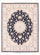 Täbriz - 50 Raj Teppich 150x203cm - Perserteppich - dunkelblau