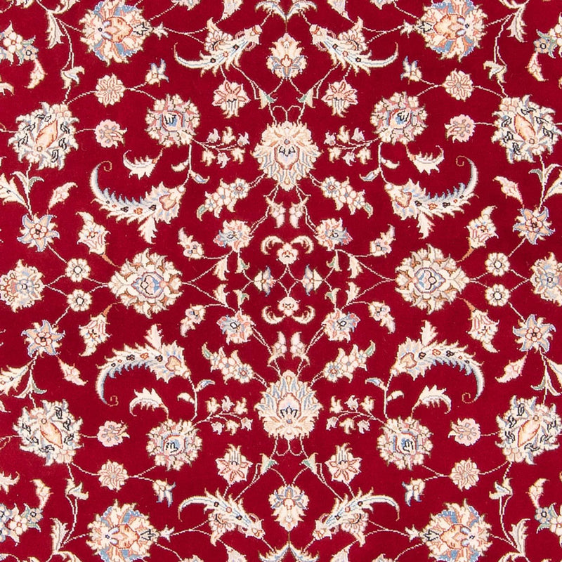 Täbriz - 50 Raj Teppich 147x206cm - Perserteppich - rot
