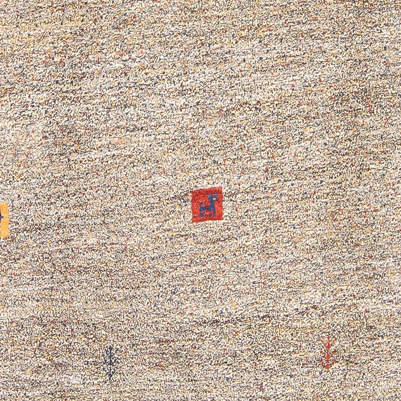 Gabbeh Persisch Teppich 178x243cm - Perserteppich Wollteppich - natur