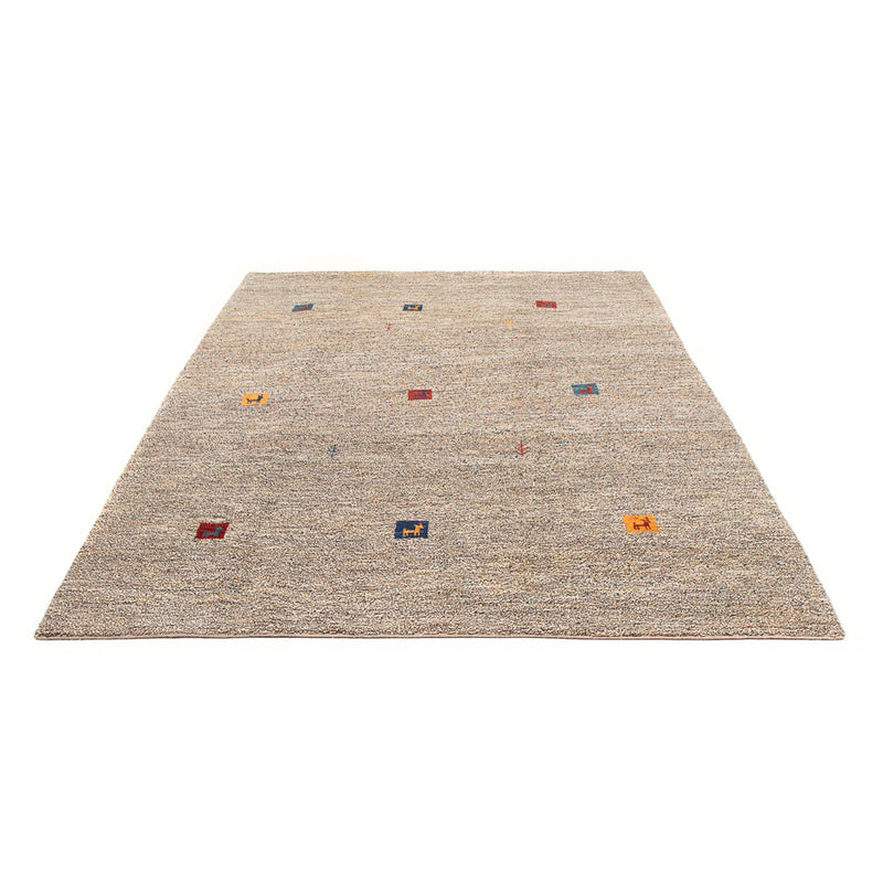 Gabbeh Persisch Teppich 178x243cm - Perserteppich Wollteppich - natur