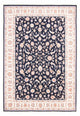 Täbriz - 50 Raj Teppich 170x245cm - Perserteppich - dunkelblau