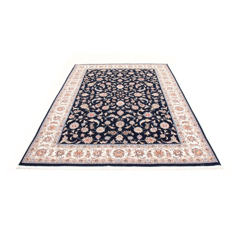 Täbriz - 50 Raj Teppich 170x245cm - Perserteppich - dunkelblau