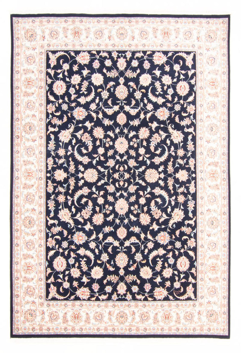 Täbriz - 50 Raj Teppich 167x234cm - Perserteppich - dunkelblau