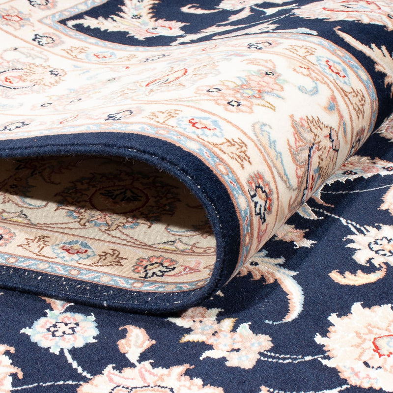 Täbriz - 50 Raj Teppich 167x234cm - Perserteppich - dunkelblau