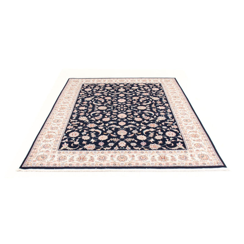 Täbriz - 50 Raj Teppich 167x234cm - Perserteppich - dunkelblau