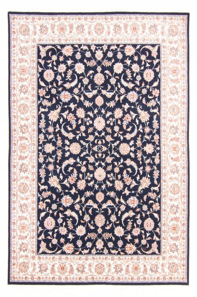 Täbriz - 50 Raj Teppich 168x241cm - Perserteppich - dunkelblau