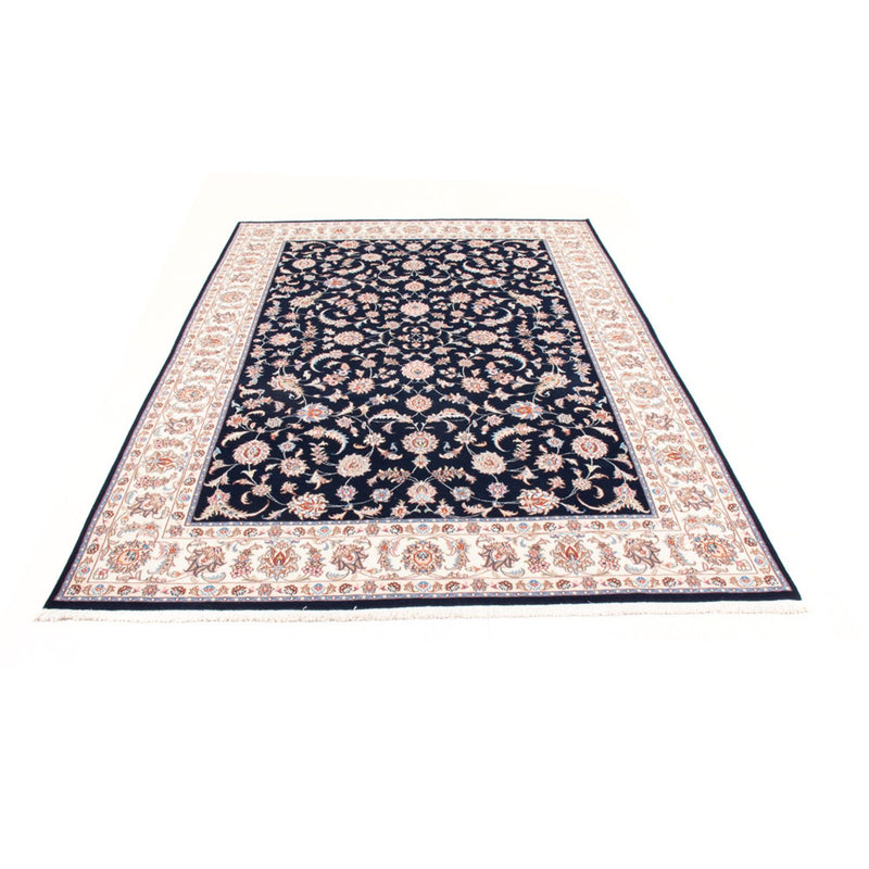 Täbriz - 50 Raj Teppich 168x241cm - Perserteppich - dunkelblau