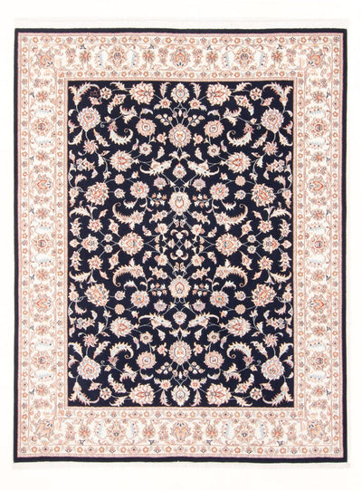 Täbriz - 50 Raj Teppich 149x197cm - Perserteppich - dunkelblau
