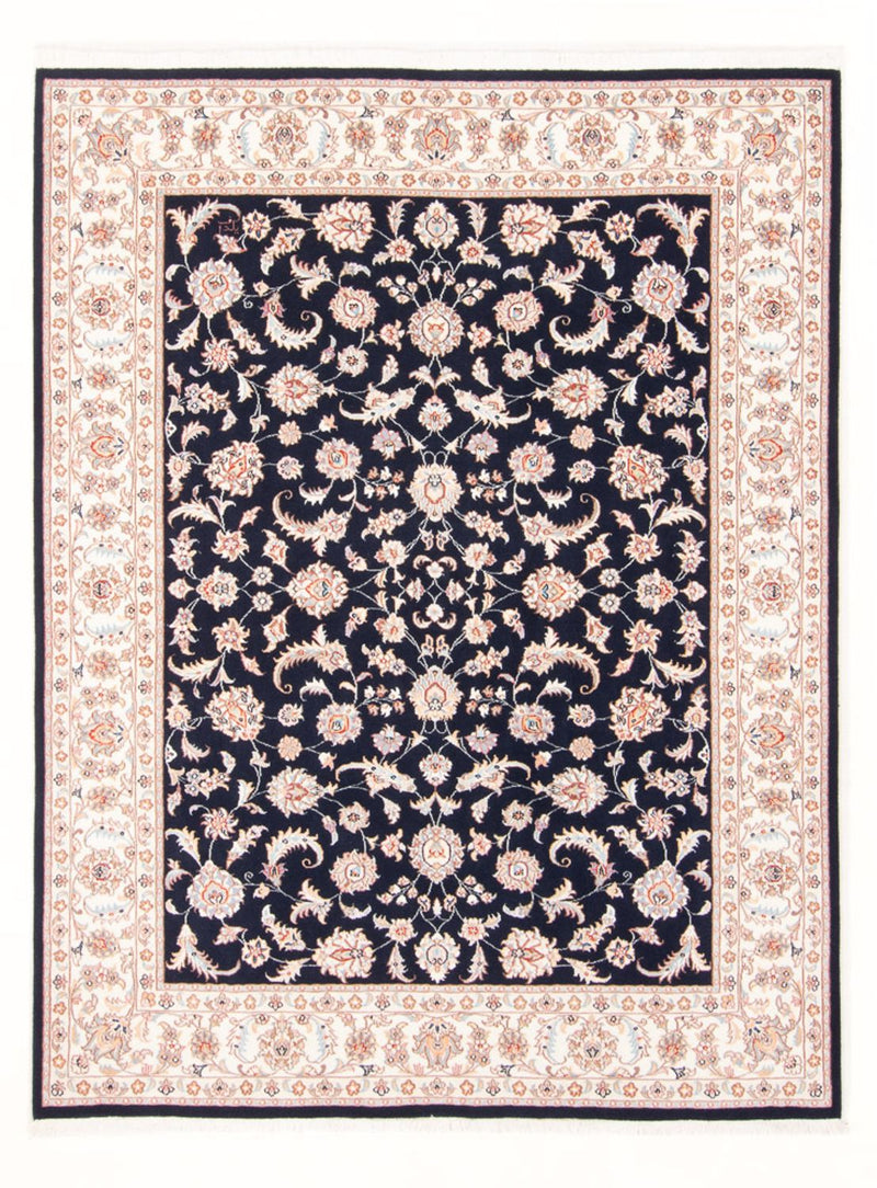 Täbriz - 50 Raj Teppich 149x197cm - Perserteppich - dunkelblau