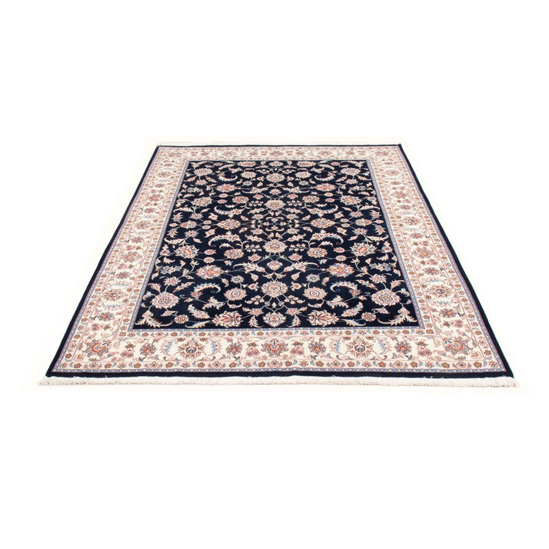 Täbriz - 50 Raj Teppich 150x201cm - Perserteppich - dunkelblau
