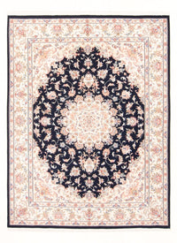 Täbriz - 50 Raj Teppich 147x199cm - Perserteppich - dunkelblau – product image