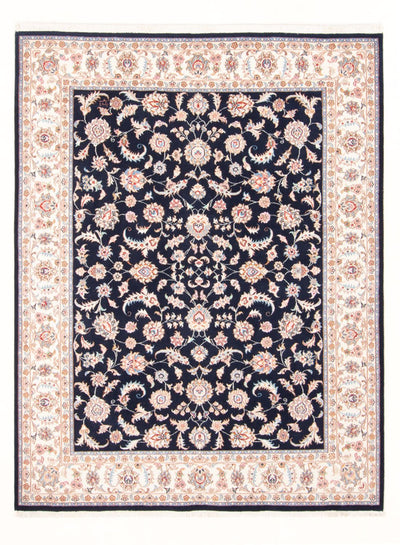 Täbriz - 50 Raj Teppich 149x200cm - Perserteppich - dunkelblau