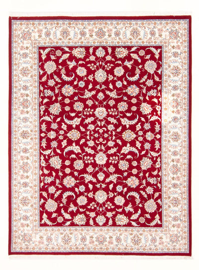 Täbriz - 50 Raj Teppich 149x203cm - Perserteppich - rot
