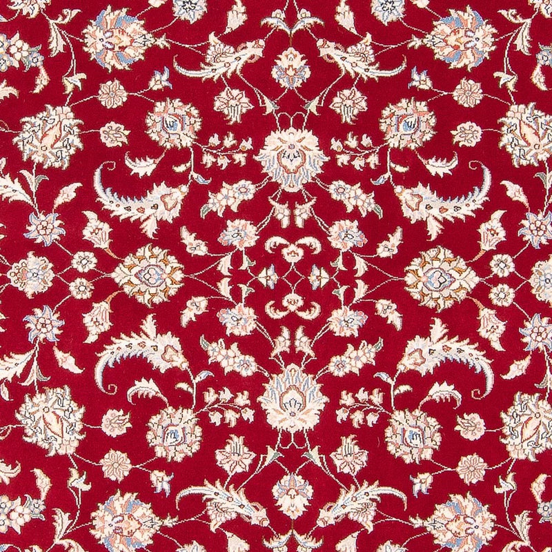 Täbriz - 50 Raj Teppich 149x203cm - Perserteppich - rot